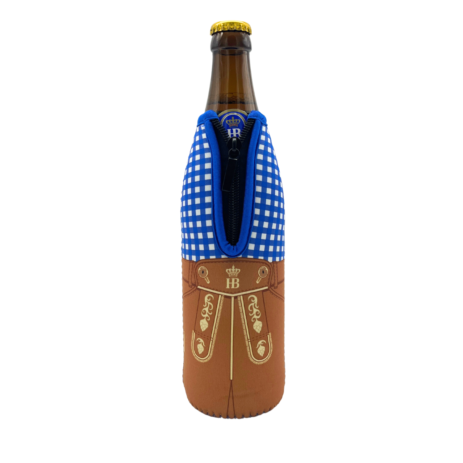 HB neoprene beer cooler Lederhose